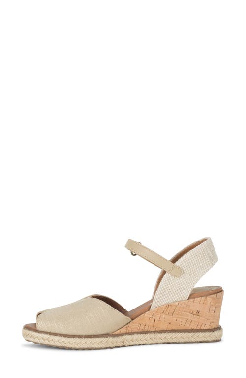 Shop Baretraps Odetta Espadrille Wedge Sandal In Light Gold