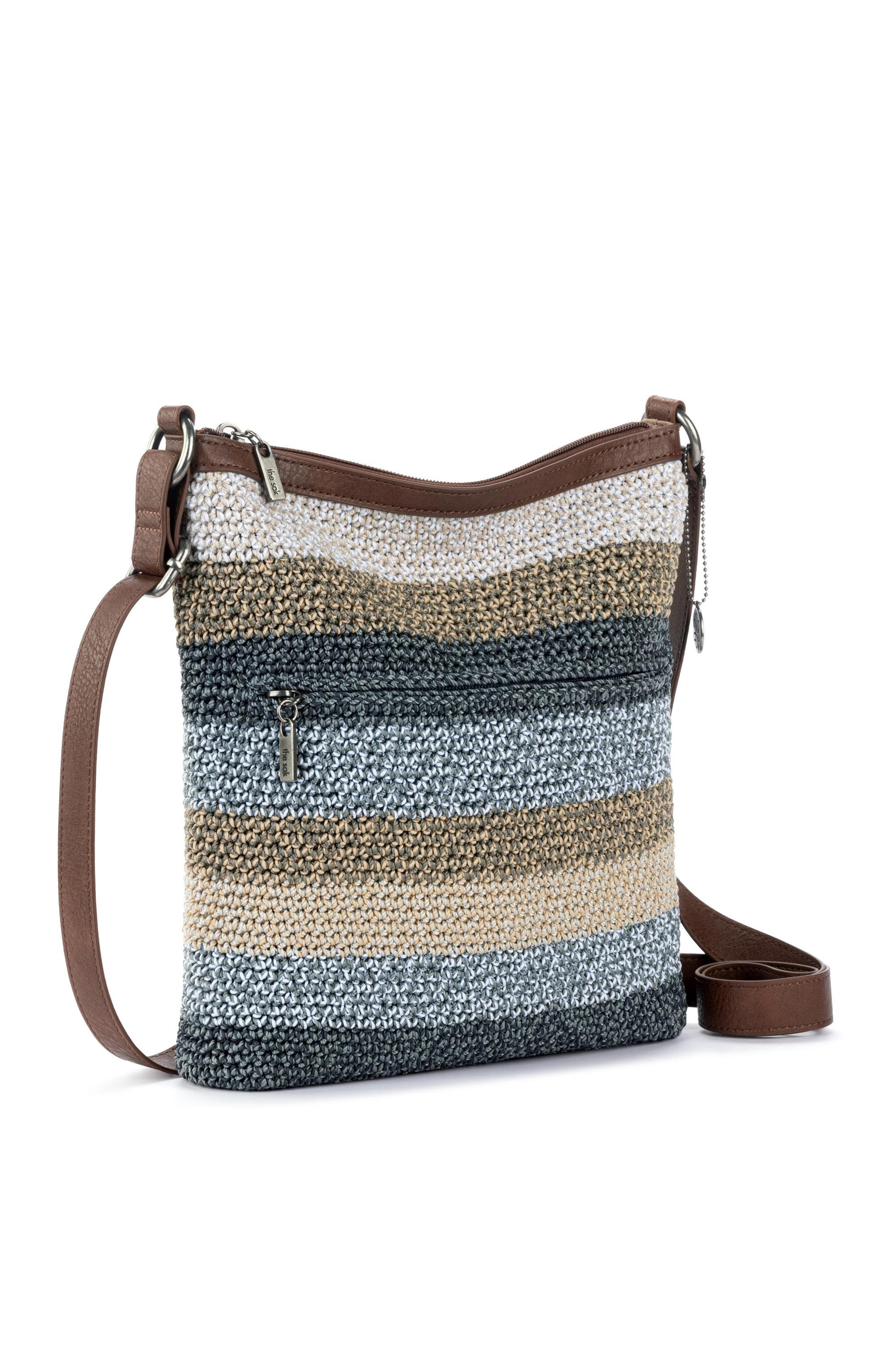 The Sak Lucia Crossbody Hand Crochet Bag, Alternate, color, Desert Stripe