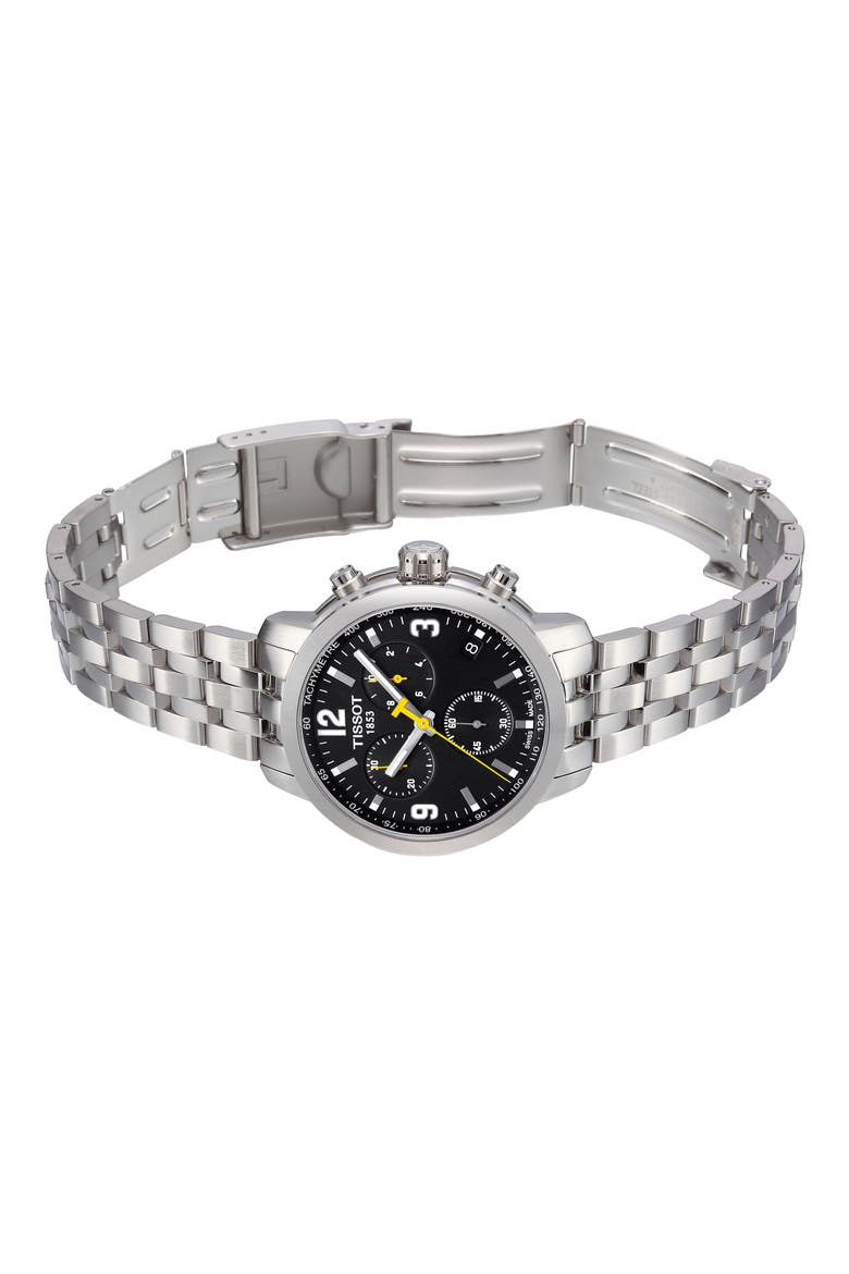 PRC200 Chronograph Bracelet Watch, 42mm, Alternate, color, SILVER/ BLACK/ SILVER