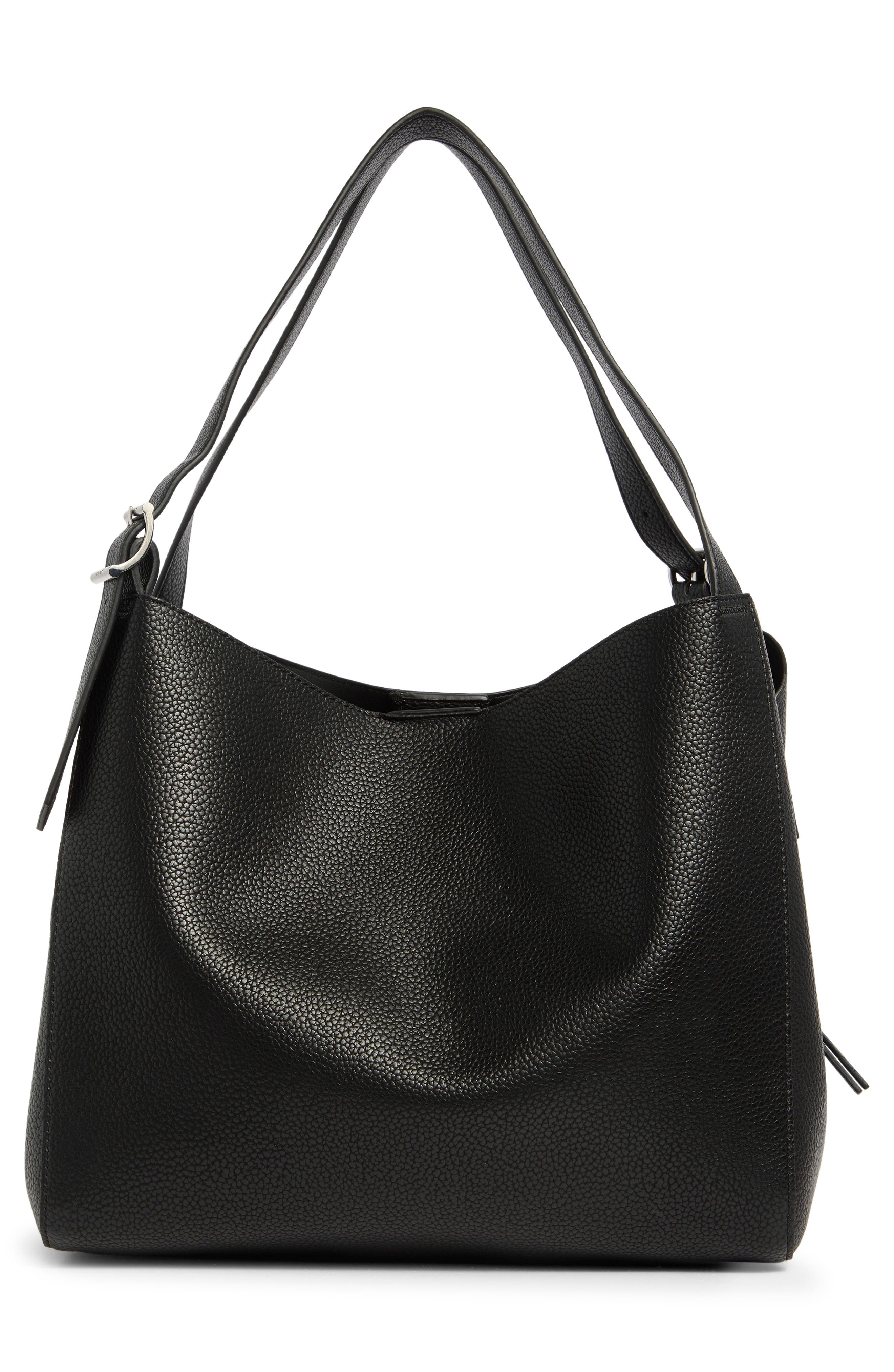 Miller Tote Bag, Alternate, color, BLACK/ SILVER