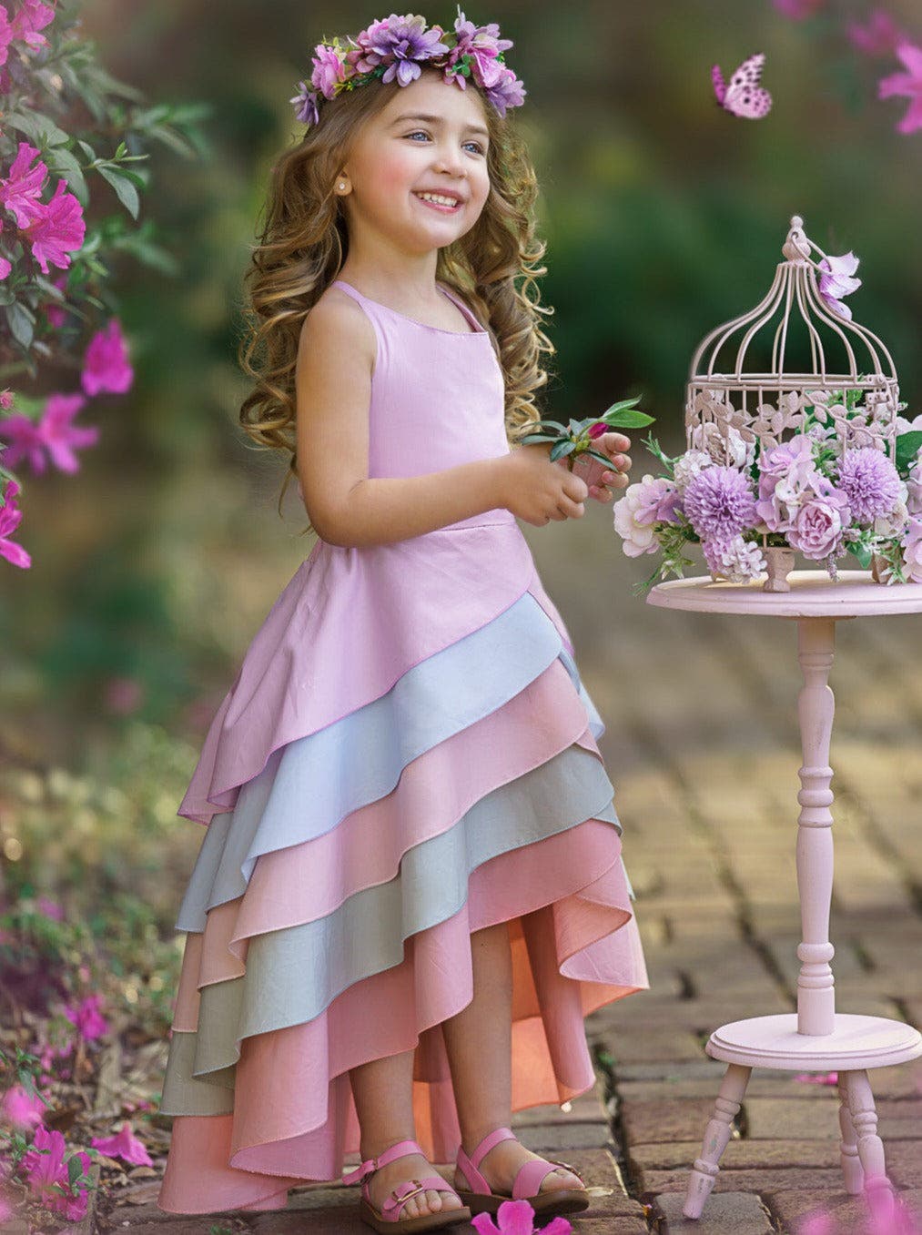 pastel dress Long A-Line Prom Lilac / 6 and stuffiness Long Pastel Sequin Prom Dress