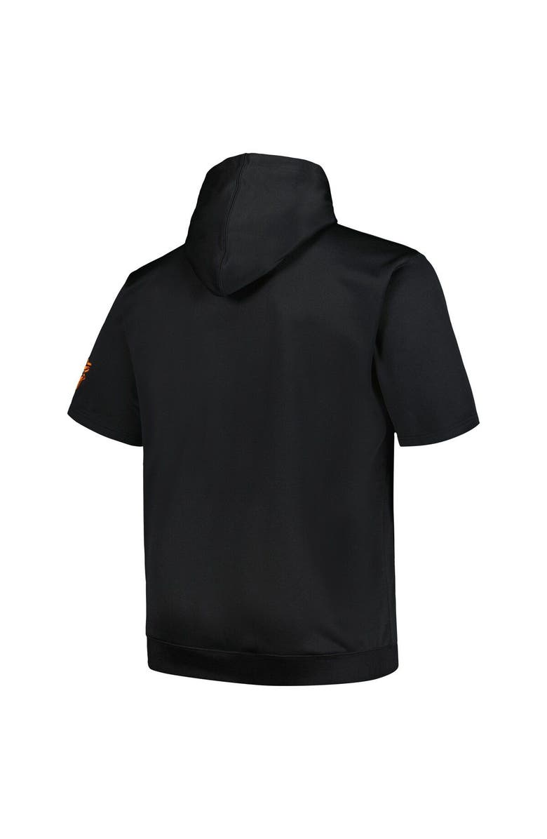 PROFILE Men's Profile Black San Francisco Giants Big & Tall Contrast Short Sleeve Pullover Hoodie, Alternate, color, Black