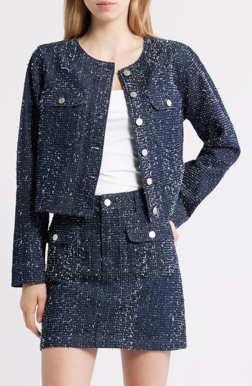 Rails Capistrano Denim Tweed Jacket In Blue