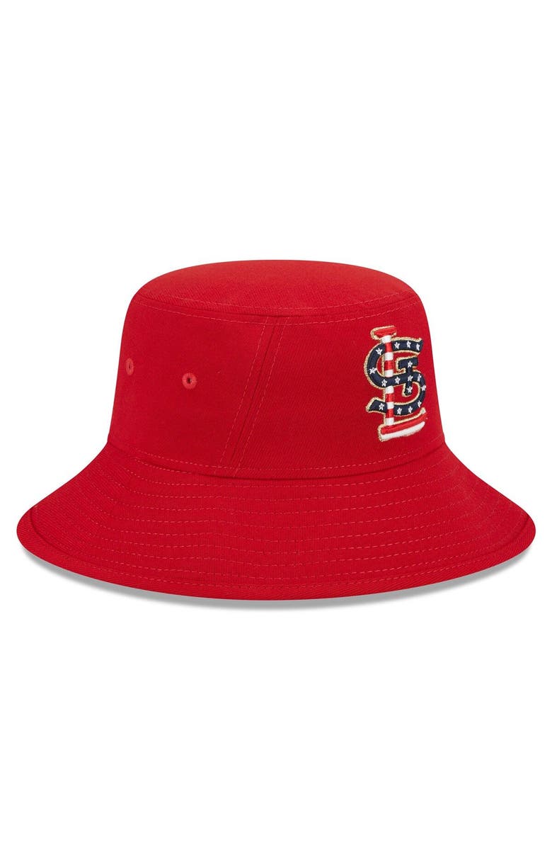 New Era Men's New Era Red St. Louis Cardinals 2023 Fourth of July Bucket Hat, Alternate, color, Red