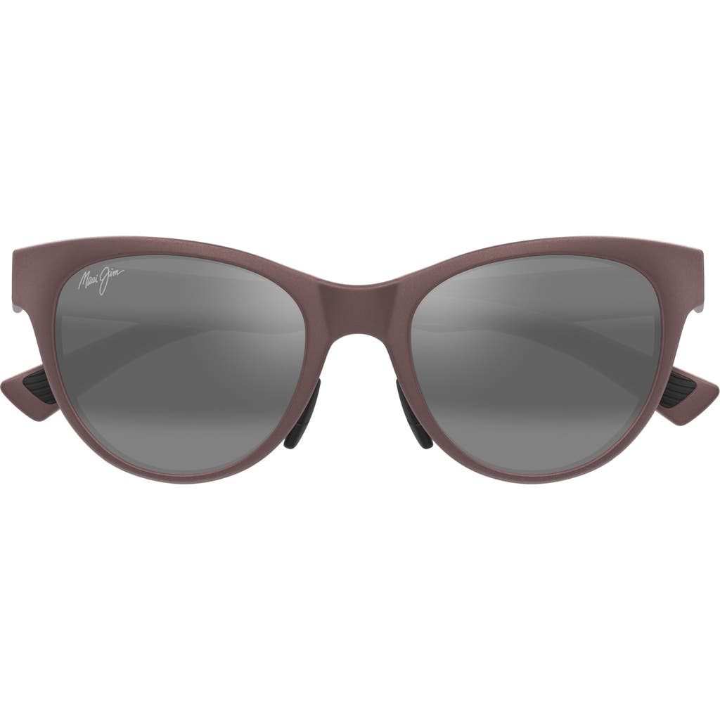 Maui Jim Hulahe 52mm Polarizedplus2® Rectangular Sunglasses In Brown