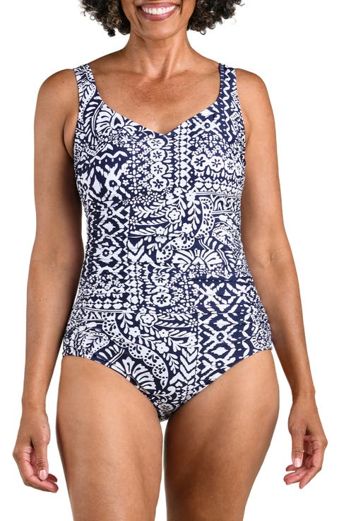 Bohemia Ruched One-Piece Swimsuit