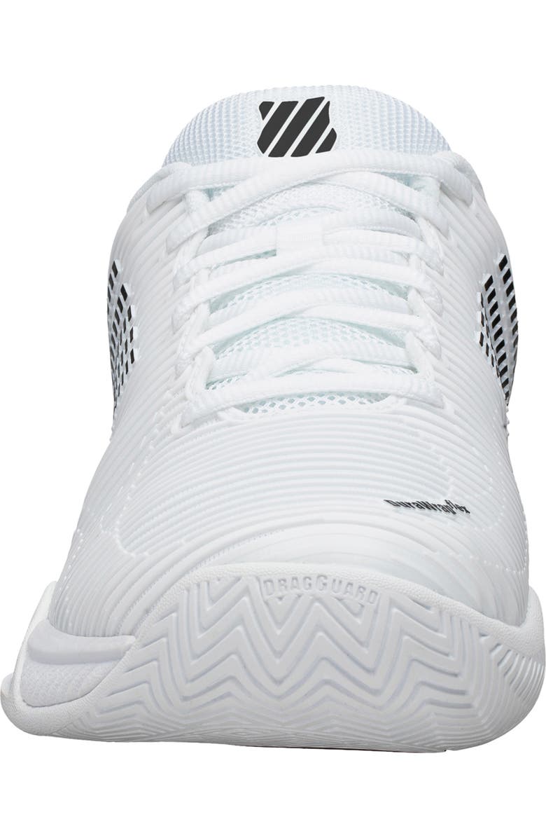 K-Swiss Hypercourt Express 2 Tennis Shoe, Alternate, color, White/ Black/ White