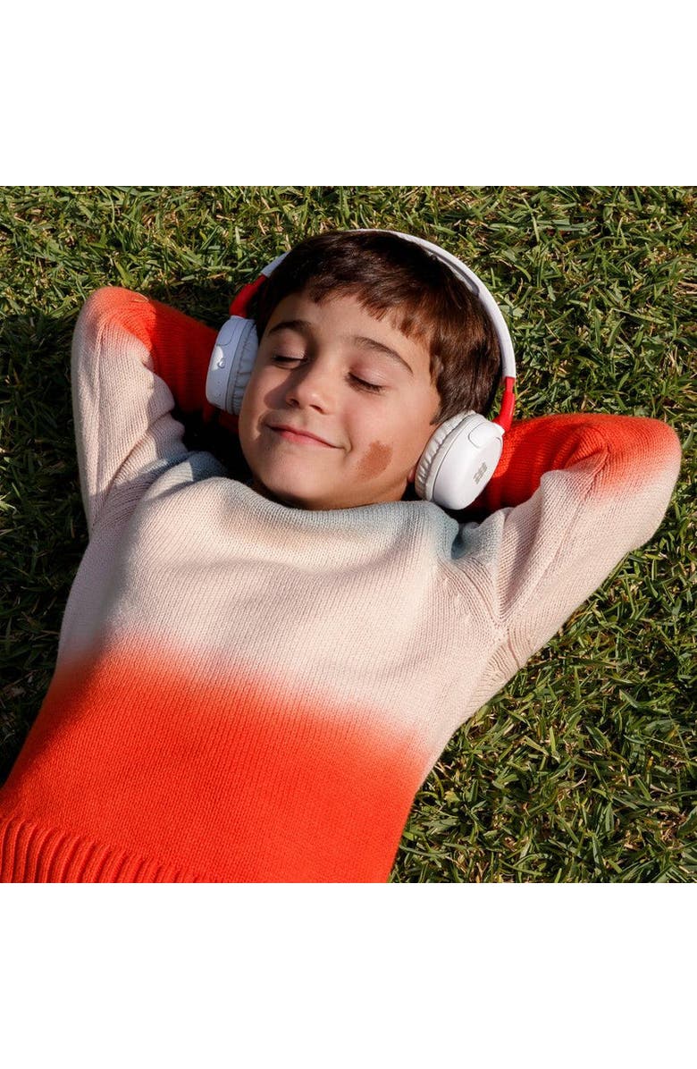 Cubitt Bluetooth Headphones for Kids, Wireless , with Premium Sound Quality, Built In Microphone, 24 hours Playtime, Study Mode and Deep Bass, AUX Cord Black, Alternate, color, White