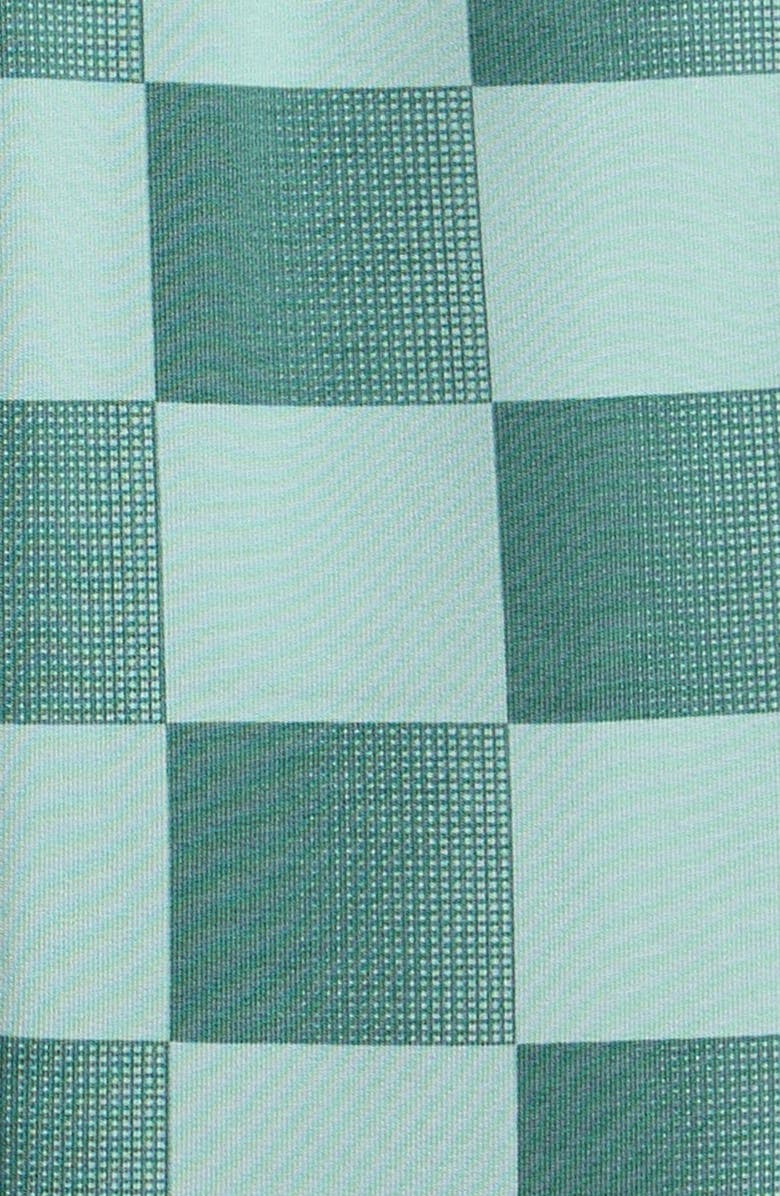 MILES THE LABEL Kids' Checkerboard Stretch Cotton Sweatpants, Alternate, color, Light Turquoise