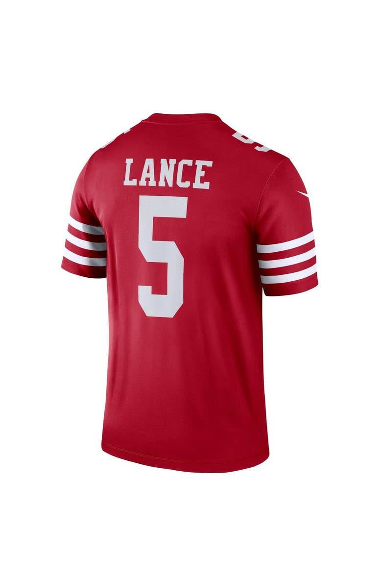 Nike Men's Nike Trey Lance Scarlet San Francisco 49ers Legend Jersey, Alternate, color, 