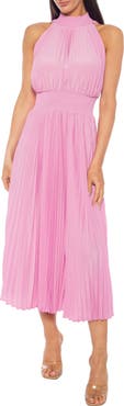 Marina Pleated Midi Dress