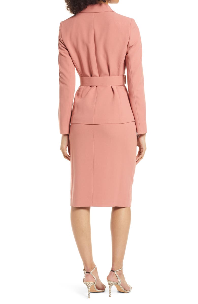 Tahari ASL Nested Belted Jacket & Skirt, Alternate, color, 