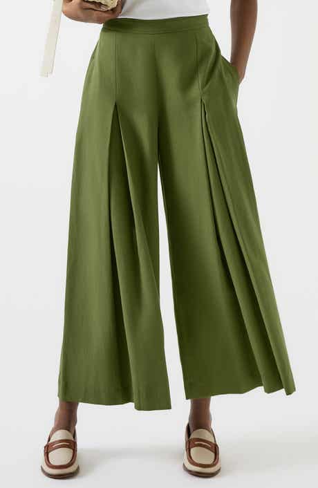 Frances Colette Pleated Wide Leg Pants