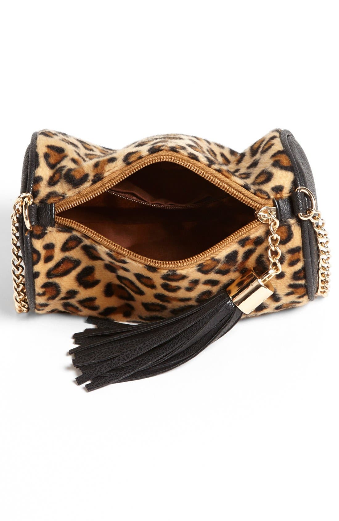 'Mini' Barrel Crossbody Bag, Alternate, color, LEOPARD