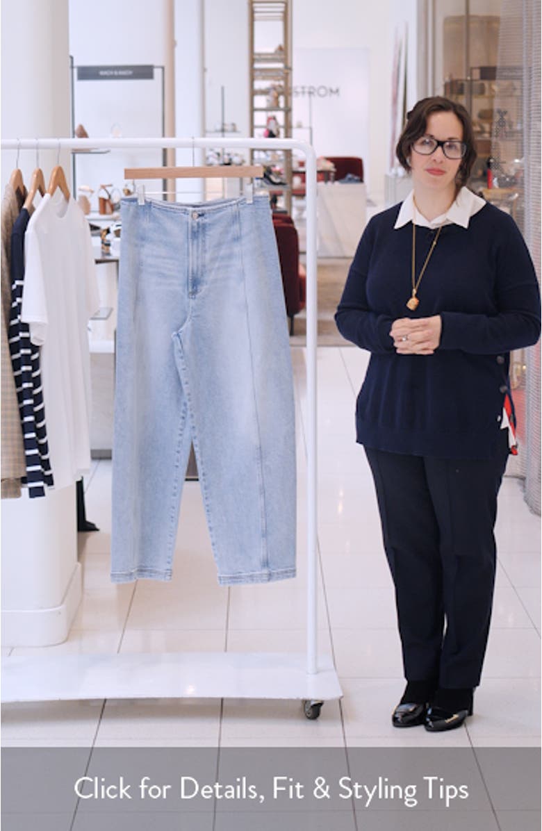 Blair Bandless High Waist Crop Barrel Jeans