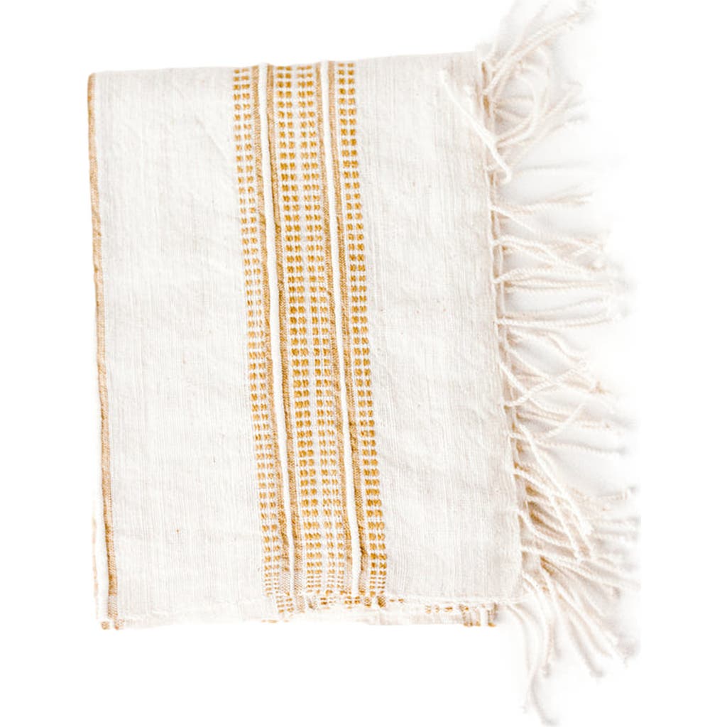 Creative Women Aden Cotton Hand Towel in Natural W/Beige  product