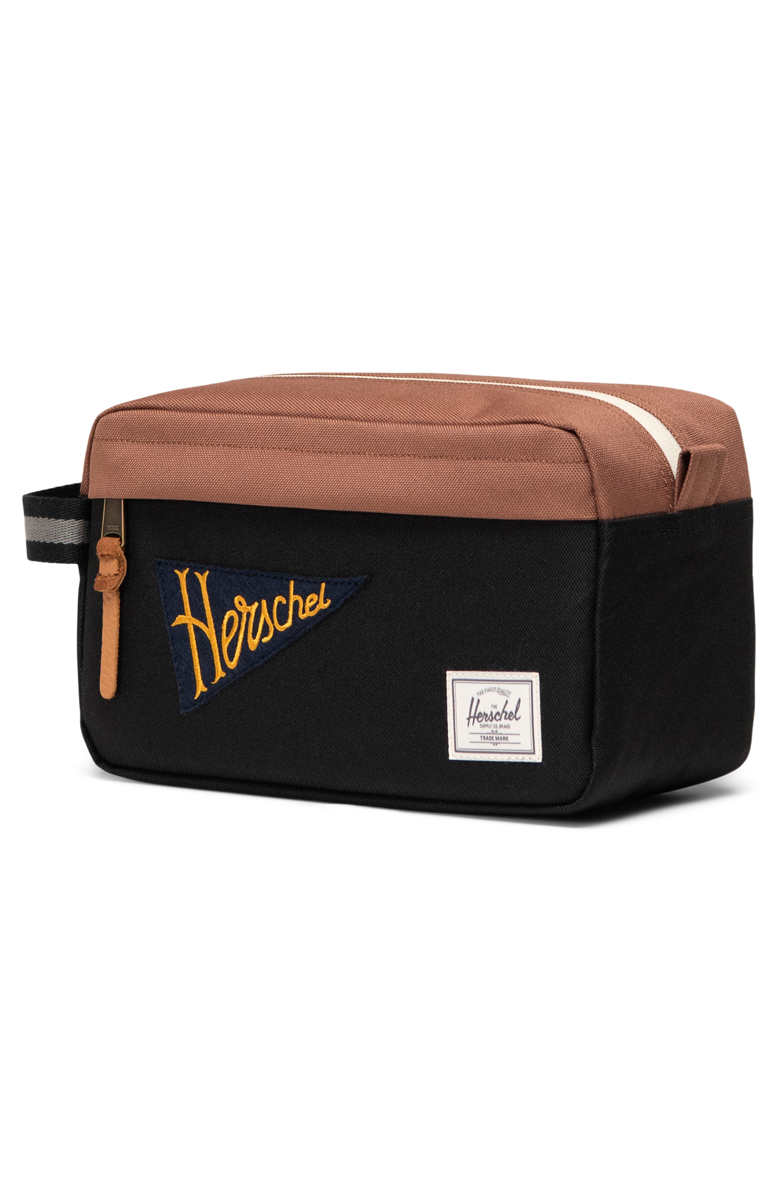 Herschel Supply Co. Chapter Travel Kit, Alternate, color, Patches Black