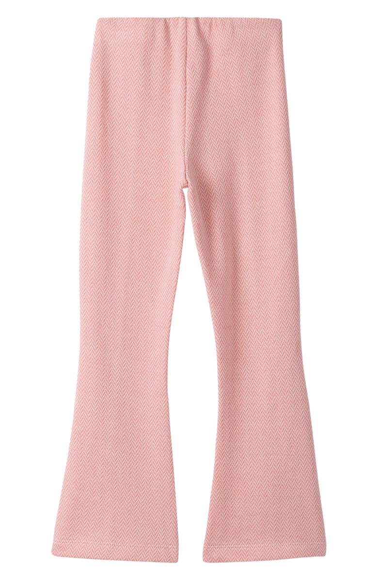Hatley Kids' Herringbone Tweed Flare Leg Pants, Alternate, color, Flamingo Pink