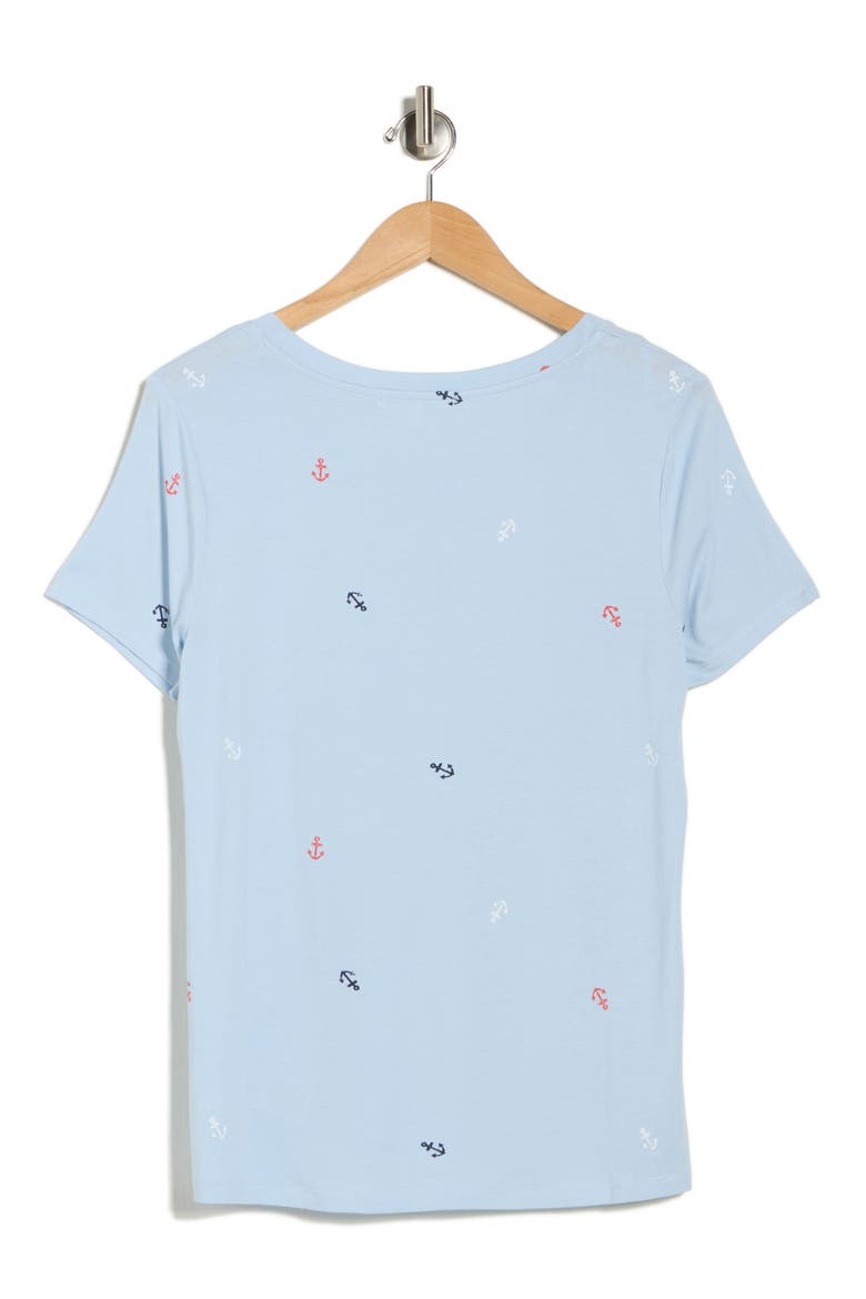 Karlie Scoop Neck T-Shirt, Alternate, color, SKYWAY ANCHORS