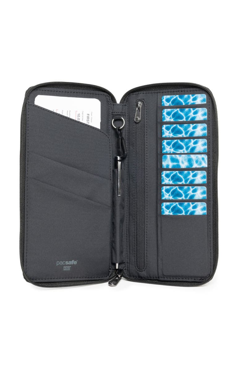 PACSAFE ,  RFIDsafe Travel Wallet  ,  Black, Alternate, color, 
