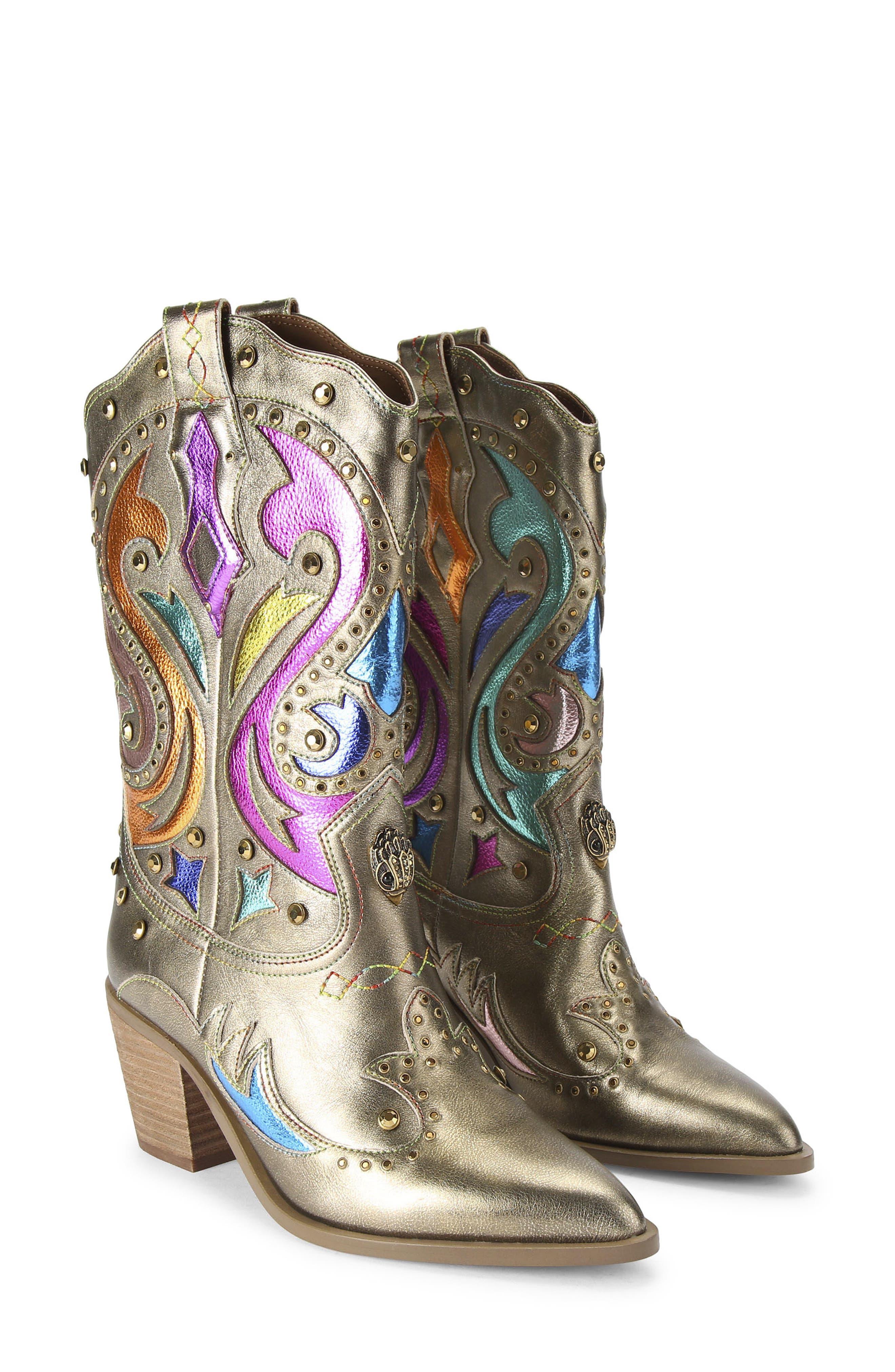 Kurt Geiger London Kensington Cowboy Boot, Alternate, color, Open Brown