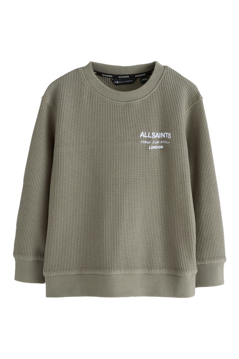 Kids' Underground Embroidered Waffle Crewneck Sweatshirt, Main, color, MULTI