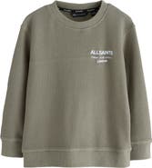 smALLSAINTS by ALLSAINTS Kids' Underground Embroidered Waffle Crewneck Sweatshirt