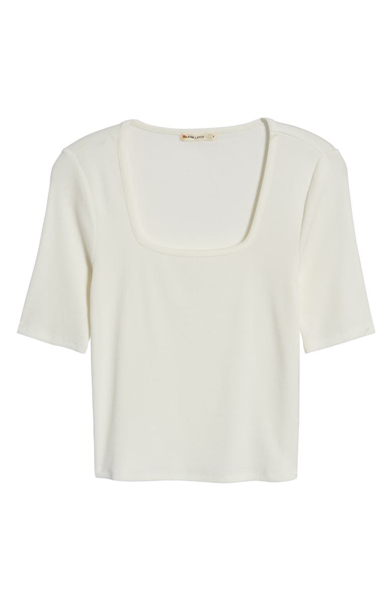 Marine Layer Lexi Square Neck Rib Top, Alternate, color,