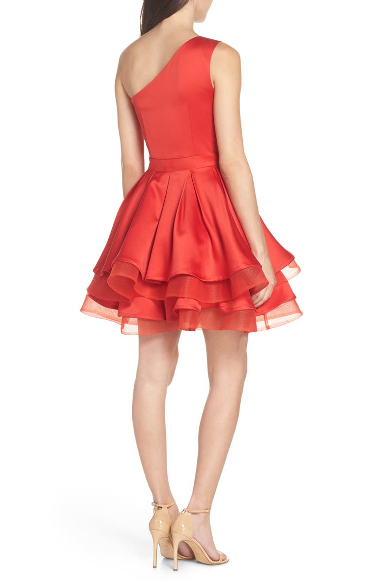 Bronx and Banco Emmanuel One-Shoulder Party Dress, Alternate, color, 