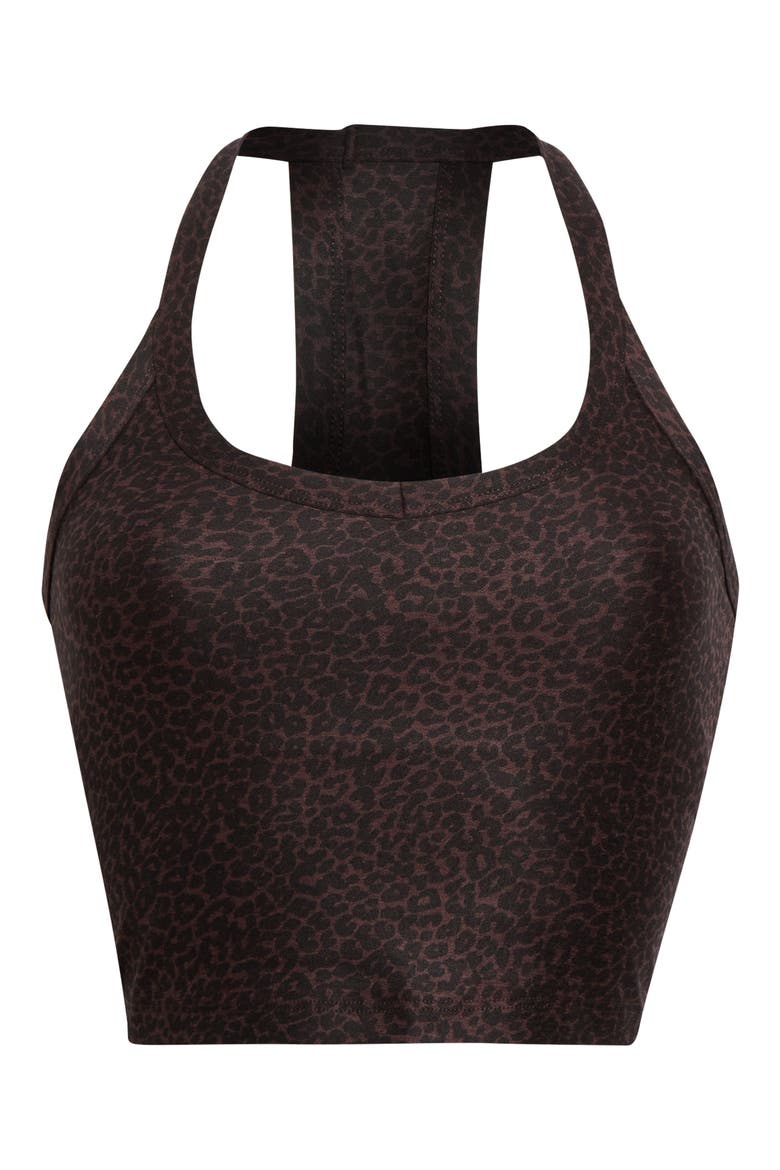 Softmark On the Up Cropped Tank, Main, color, COCOA PLUM LEOPARD