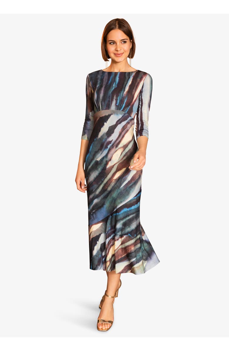 Alie Street London Maxine Asymmetric Dress, Main, color, Ocean Blue