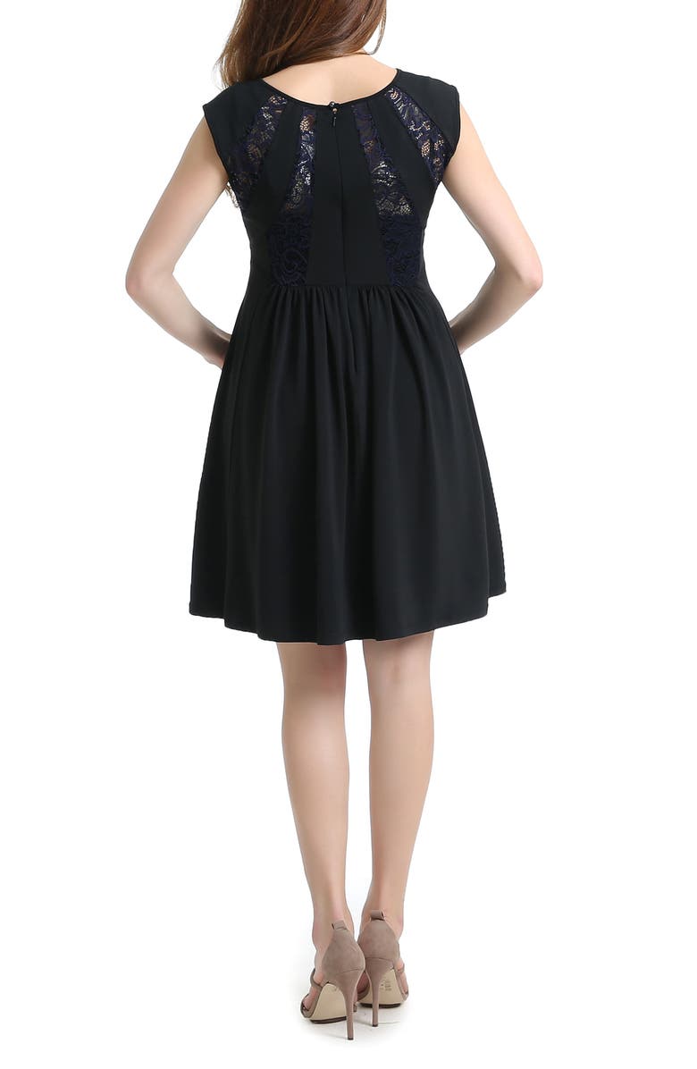 Kimi and Kai Lara Lace Trim Maternity Dress, Alternate, color, 