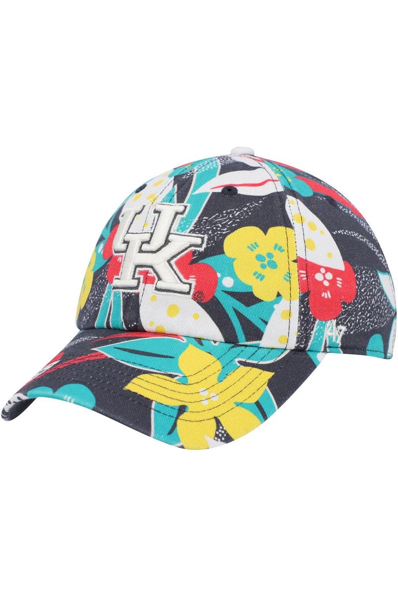 Women's '47 Charcoal Kentucky Wildcats Plumeria Clean Up Adjustable Hat, Main, color, Charcoal