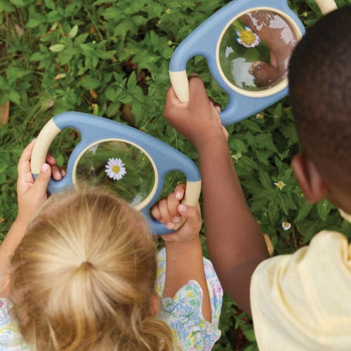 Kaplan Early Learning Company All-weather Two-handed Magnifier In Blue