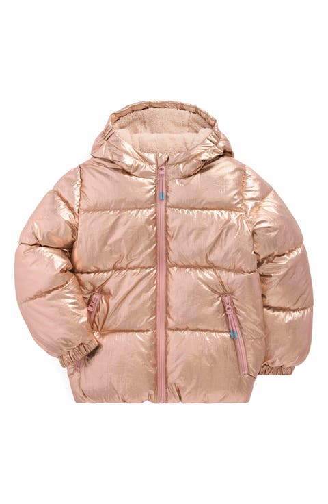 Kids' Fleece Lined Quilted Hooded Jacket (Toddler, Little Kid & Big Kid)