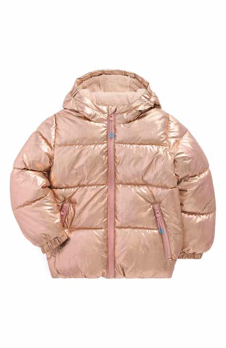 Mini Boden Kids' Fleece Lined Quilted Hooded Jacket