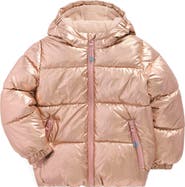 Mini Boden Kids' Fleece Lined Quilted Hooded Jacket
