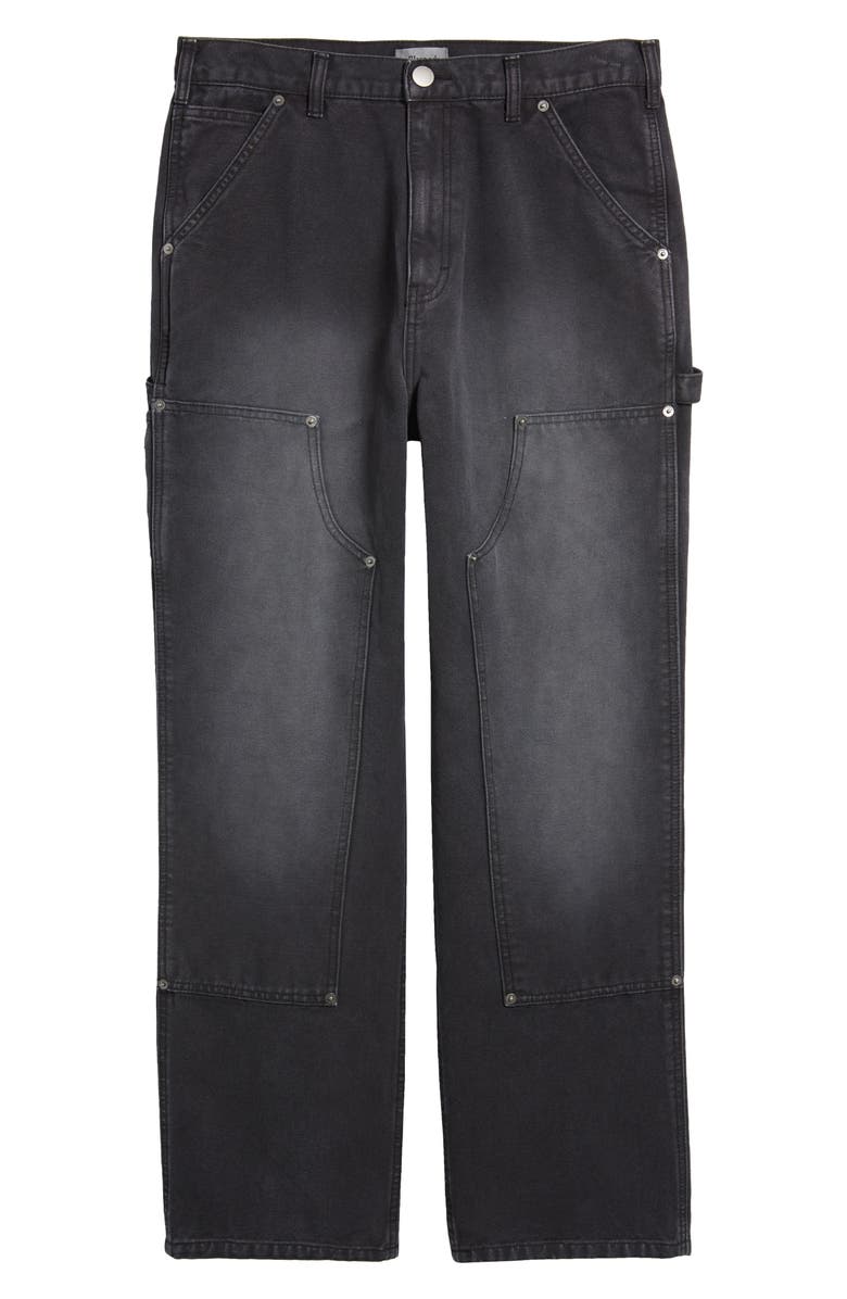 Elwood Relaxed Fit Denim Carpenter Pants, Alternate, color, Black