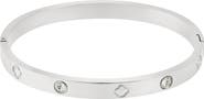 Adornia Water Resistant Cubic Zirconia & Clover Bangle