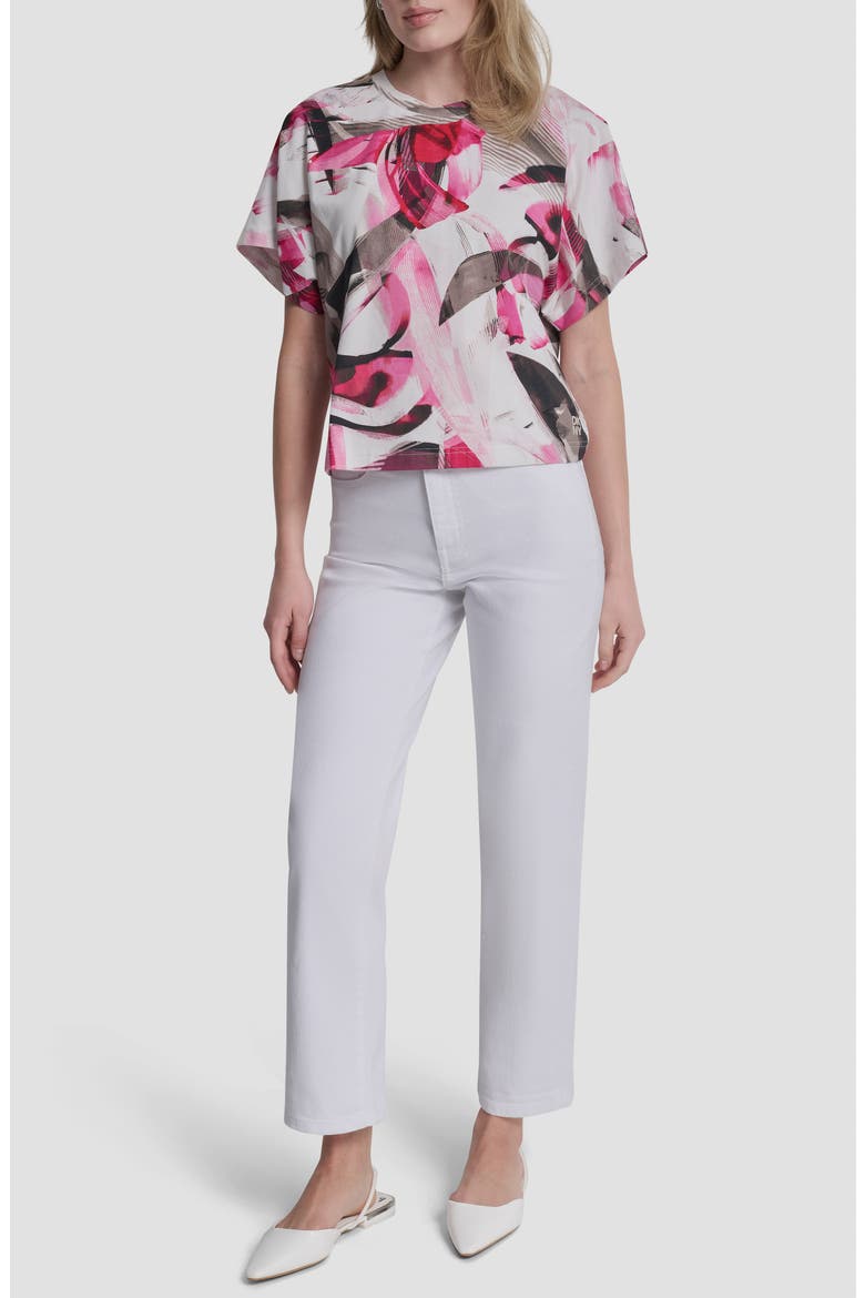 Print Tee Shirt, Alternate, color, SPRING WISPS