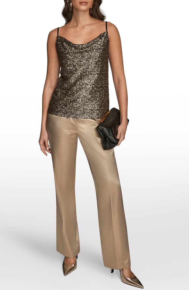 Donna Karan New York Sequin Cowl Neck Camisole, Alternate, color,