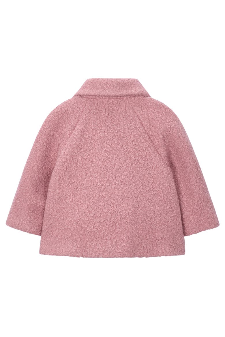 Double-Breasted Wool Coat with Crossbody Pocket, Alternate, color, Pink