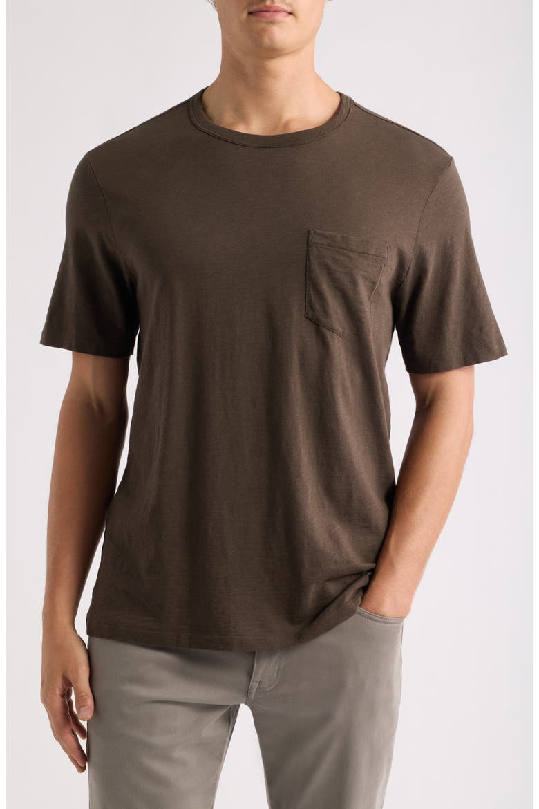 Sunwashed Pocket T-Shirt, Main, color, COAST BROWN