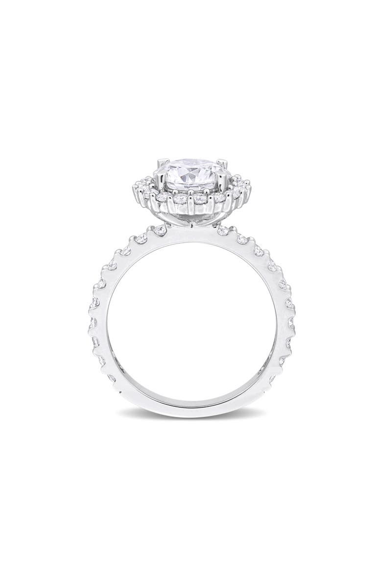 Dew Created Moissanite Ring, Alternate, color, SILVER