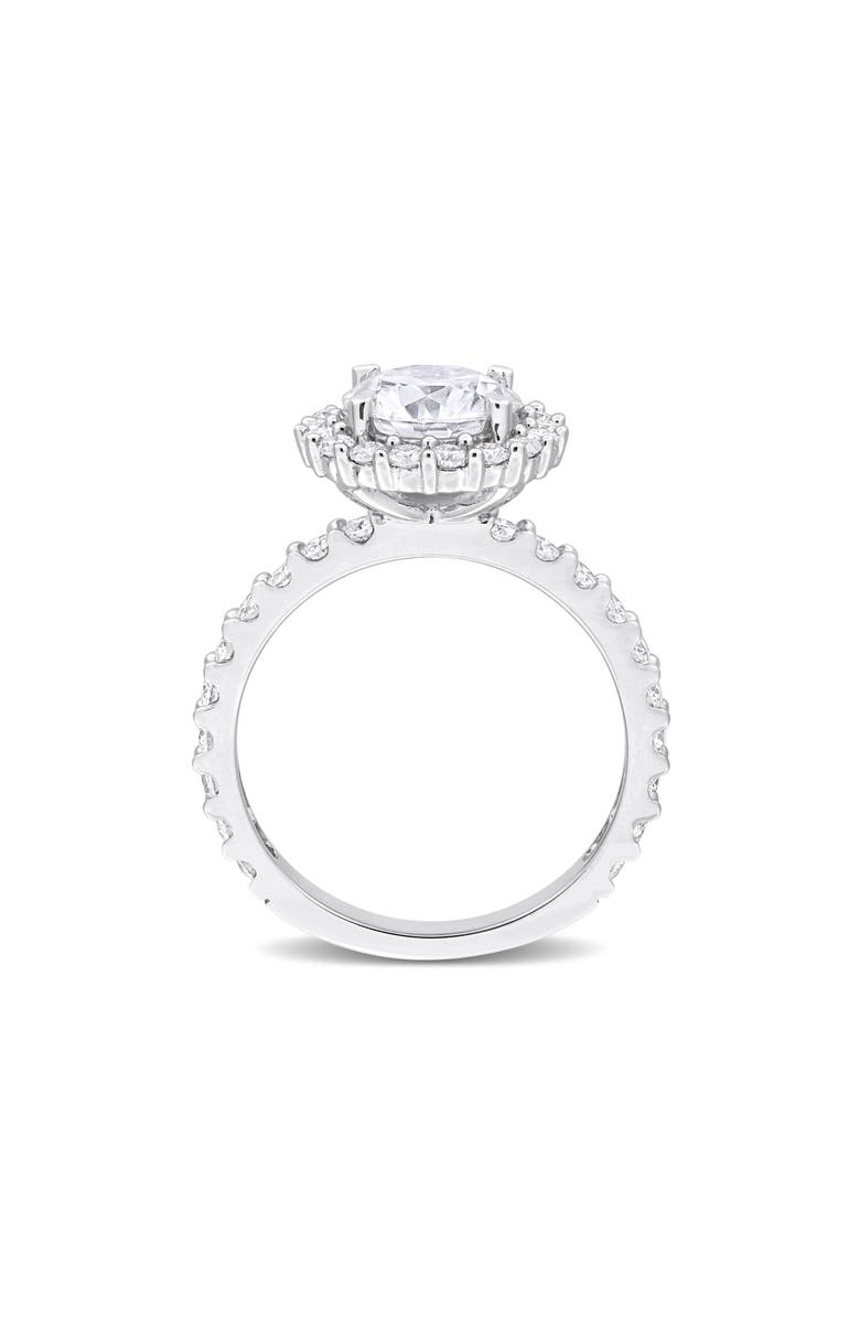 DELMAR Dew Created Moissanite Ring, Alternate, color, Silver