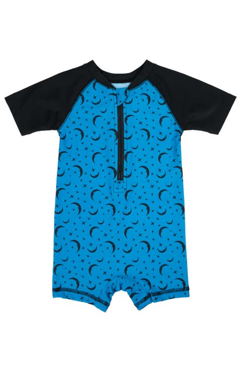 Baby One-Piece Rashguard, UPF 50+ Sun Protection Swimwear
