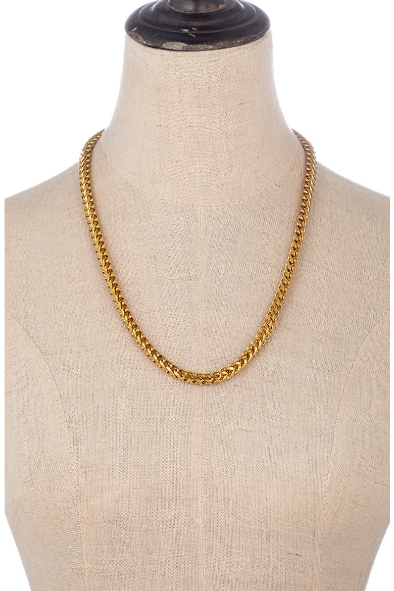 Men's Leo Chain Link Necklace, Alternate, color, GOLD