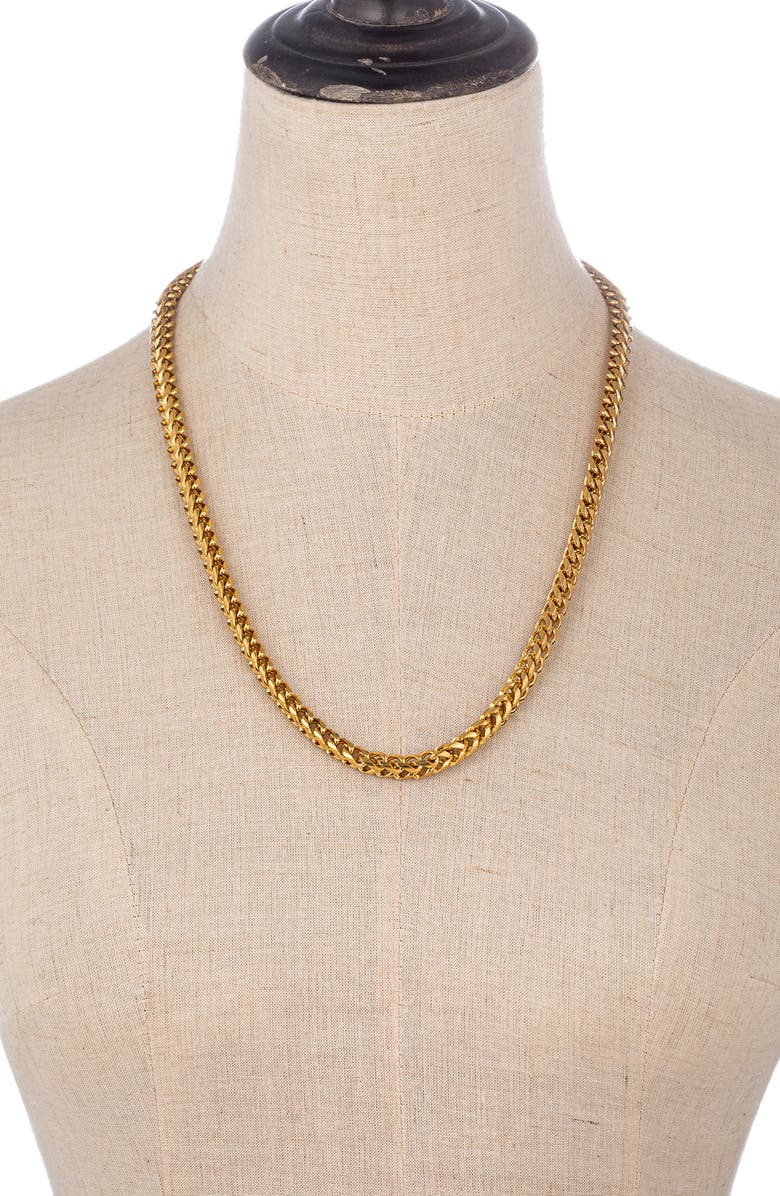 EYE CANDY LOS ANGELES Men's Leo Chain Link Necklace, Alternate, color, Gold