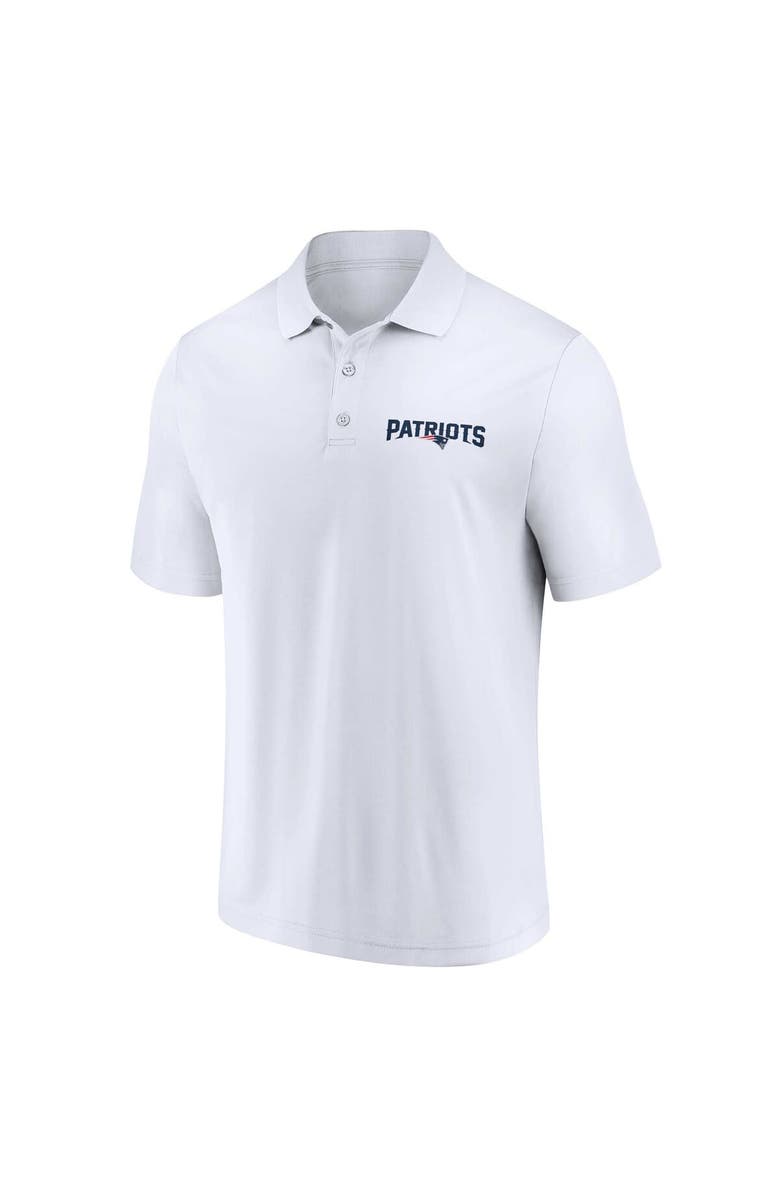 FANATICS Men's Fanatics Branded White/Navy New England Patriots Lockup Two-Pack Polo Set, Alternate, color, White