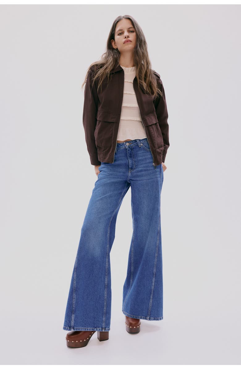 H&M Collared Twill Jacket, Alternate, color, 